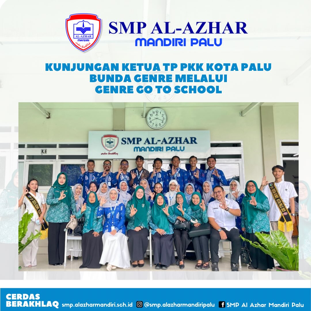 SMP Al-Azhar Mandiri Palu Terima Kunjungan Bunda Genre, Edukasi Siswa soal Pencegahan Stunting